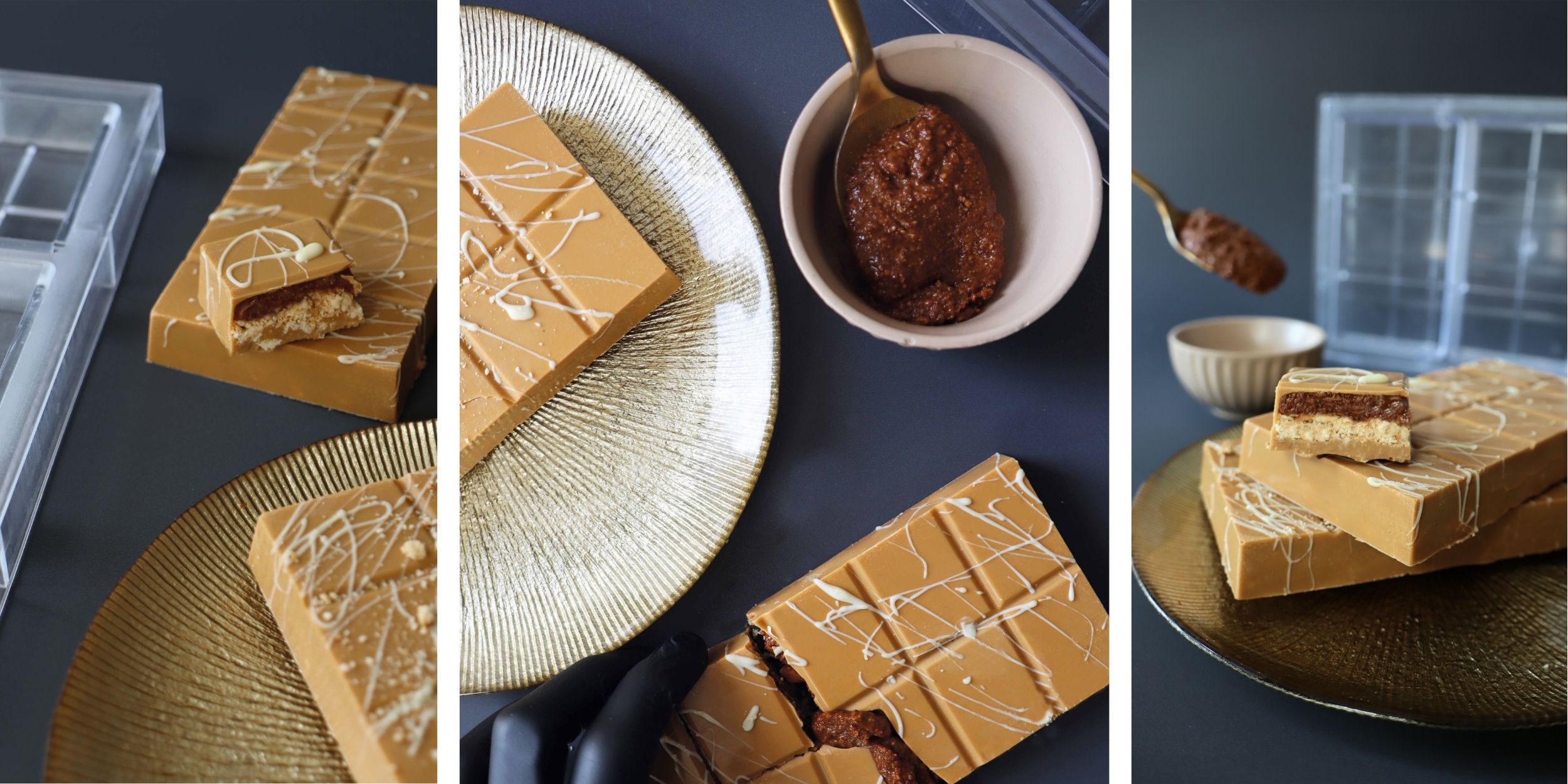 Recette de tablette de chocolat blond noix de pécan - ScrapCooking